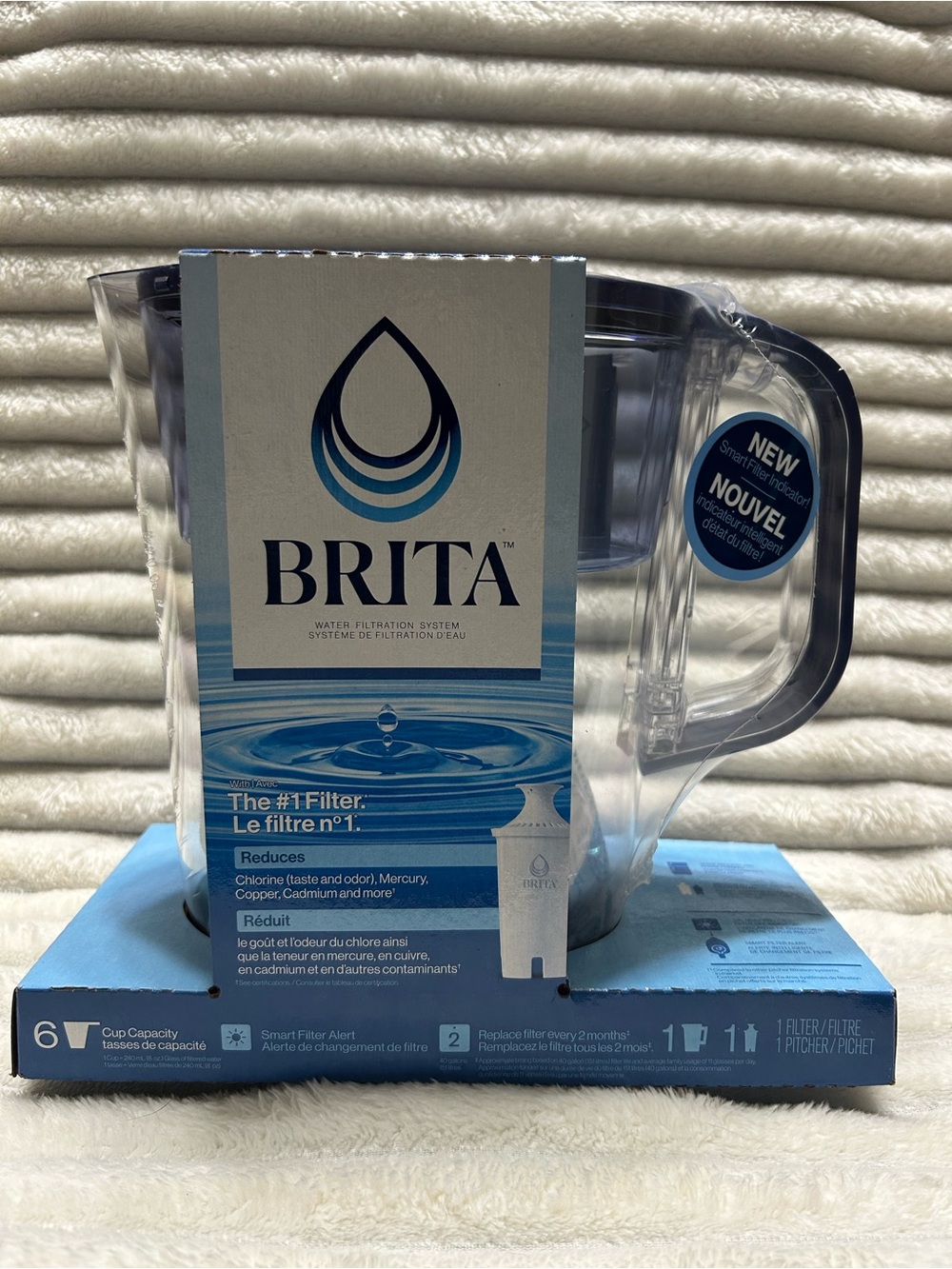 Brita Water Filtration System 6 Cup W 1 Filter New in Package